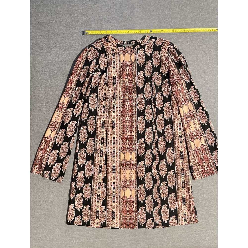 BCBGeneration Boho Print Tunic Dress Size M Long Sleeve